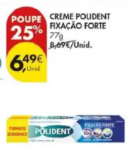 Pingo Doce CREME POLIDENT FIXAÇÃO FORTE promoção