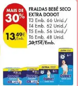 Pingo Doce FRALDAS BEBÉ SECO EXTRA DODOT promoção