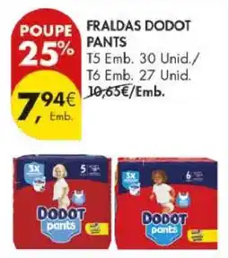 Pingo Doce Fraldas Dodot Pants promoção