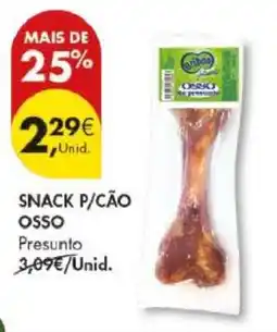 Pingo Doce SNACK P/CÃO OSSO Presunto promoção