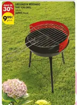 Pingo Doce Grelhador Redondo Time for Grill promoção