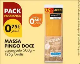 Pingo Doce MASSA PINGO DOCE promoção