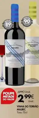Pingo Doce VINHA DO TORRÃO MALBEC promoção