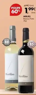 Pingo Doce MERLÃO Branco/Tinto 75cl promoção