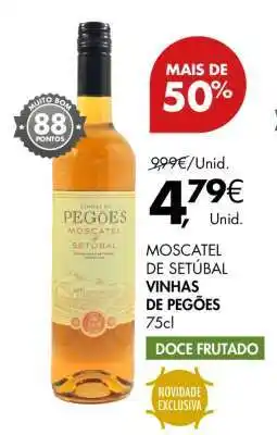 Pingo Doce MOSCATEL DE SETÚBAL VINHAS DE PEGÕES promoção