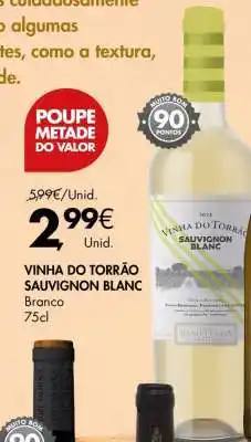 Pingo Doce Vinha do Torrão Sauvignon Blanc promoção