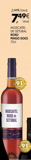 Pingo Doce Moscatel de Setúbal Roxo Pingo Doce 75cl promoção