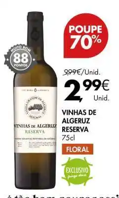 Pingo Doce VINHAS DE ALGERUZ RESERVA promoção