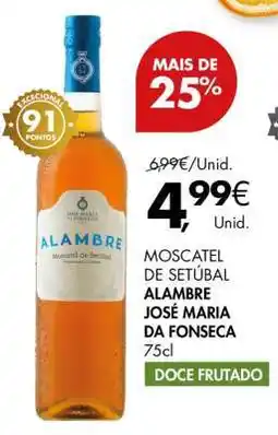 Pingo Doce Moscatel de Setúbal Alambre José Maria da Fonseca 75cl promoção
