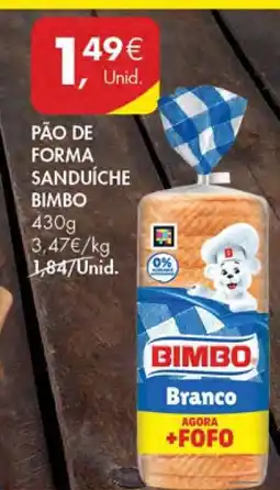 Pingo Doce Pão de Forma Sanduíche Bimbo promoção