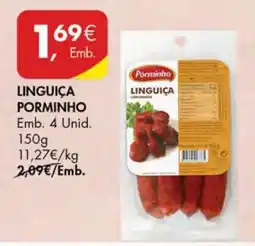 Pingo Doce LINGUIÇA PORMINHO promoção