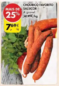 Pingo Doce Chouriço Favorito Salsicor promoção