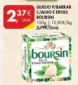Pingo Doce QUEIJO P/BARRAR C/ALHO E ERVAS BOURSIN promoção
