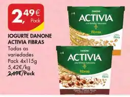 Pingo Doce IOGURTE DANONE ACTIVIA FIBRAS promoção