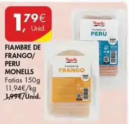 Pingo Doce FIAMBRE DE FRANGO/PERU MONELLS promoção