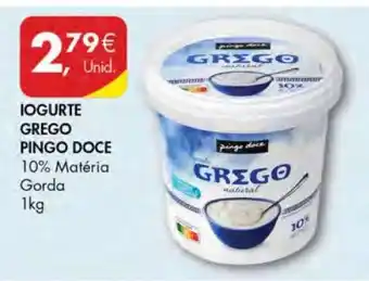 Pingo Doce IOGURTE GREGO PINGO DOCE promoção