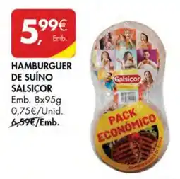 Pingo Doce Hamburguer de Suíno Salsicor promoção