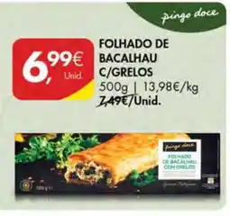 Pingo Doce FOLHADO DE BACALHAU C/GRELOS promoção