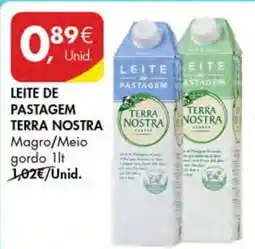 Pingo Doce Leite de Pastagem Terra Nostra promoção