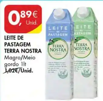 Pingo Doce Leite de Pastagem Terra Nostra promoção