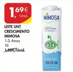 Pingo Doce LEITE UHT CRESCIMENTO MIMOSA promoção
