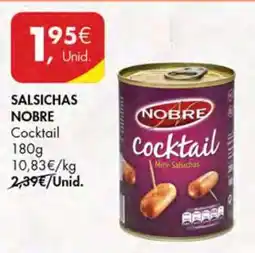 Pingo Doce Salsichas Nobre Cocktail promoção