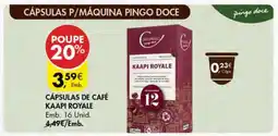 Pingo Doce Cápsulas de Café Kaapi Royale promoção