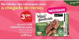 Pingo Doce Gelados Mini Sandwich de Avelã promoção