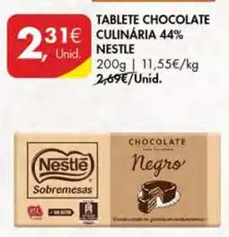 Pingo Doce Tablete Chocolate Culinária 44% Nestlé promoção