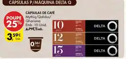 Pingo Doce Cápsulas de Café Mythia/Qalidus/Qharisma promoção