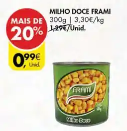 Pingo Doce MILHO DOCE FRAMI promoção