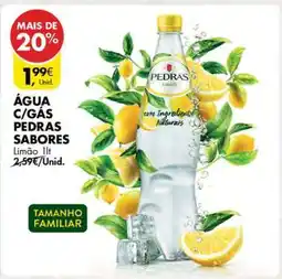 Pingo Doce ÁGUA C/ GÁS PEDRAS SABORES LIMÃO promoção