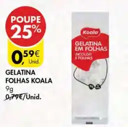 Pingo Doce Gelatina Folhas Koala promoção