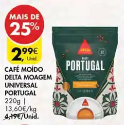 Pingo Doce Café Moído Delta Moagem Universal Portugal promoção