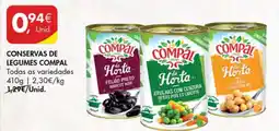 Pingo Doce CONSERVAS DE LEGUMES COMPAL promoção