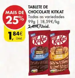 Pingo Doce TABLETE DE CHOCOLATE KITKAT promoção