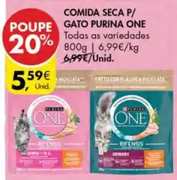 Pingo Doce Comida Seca para Gato Purina One promoção