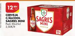 Pingo Doce CERVEJA C/ ÁLCOOL SAGRES MINI promoção