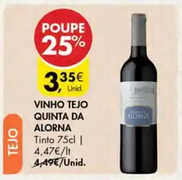 Pingo Doce VINHO TEJO QUINTA DA ALORNA promoção