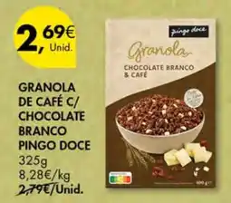 Pingo Doce Granola de Café c/ Chocolate Branco Pingo Doce promoção