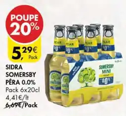 Pingo Doce Sidra Somersby Pêra 0.0% promoção