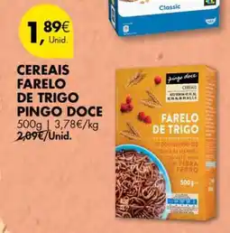 Pingo Doce Cereais Farelo de Trigo Pingo Doce promoção