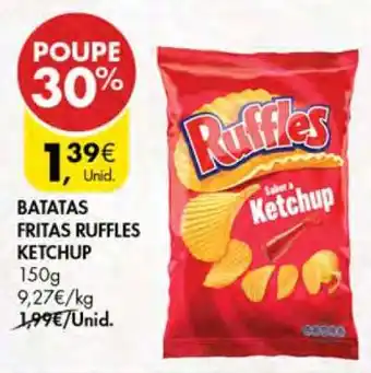 Pingo Doce BATATAS FRITAS RUFFLES Ketchup promoção