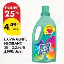 Pingo Doce Lixívia Gentil Neoblanc promoção