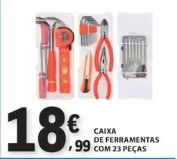 E.Leclerc Caixa de Ferramentas com 23 Peças promoção