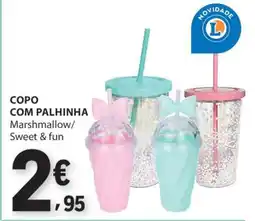 E.Leclerc Copo com palhinha promoção