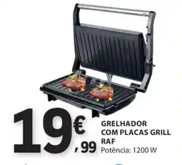 E.Leclerc Grelhador com Placas Grill RAF promoção
