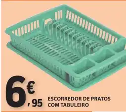 E.Leclerc Escorredor de Pratos com Tabuleiro promoção