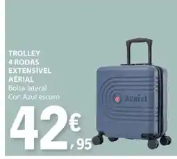E.Leclerc Trolley 4 Rodas Extensível Aérial promoção
