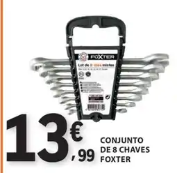 E.Leclerc Conjunto de 8 Chaves Foxter promoção